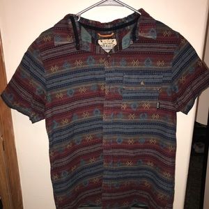 Button up tee from Zumiez with tribal design